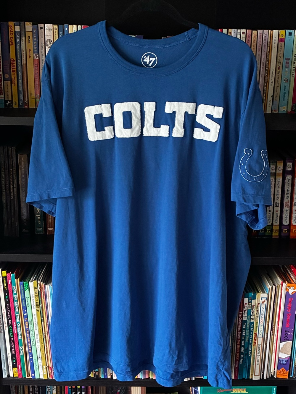 '47 Brand Colts Blue Graphic Tee embroidered! $49.99 NWOT XXL